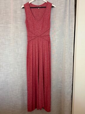 Max Studio Sleeveless Maxi Dress in Berry Red